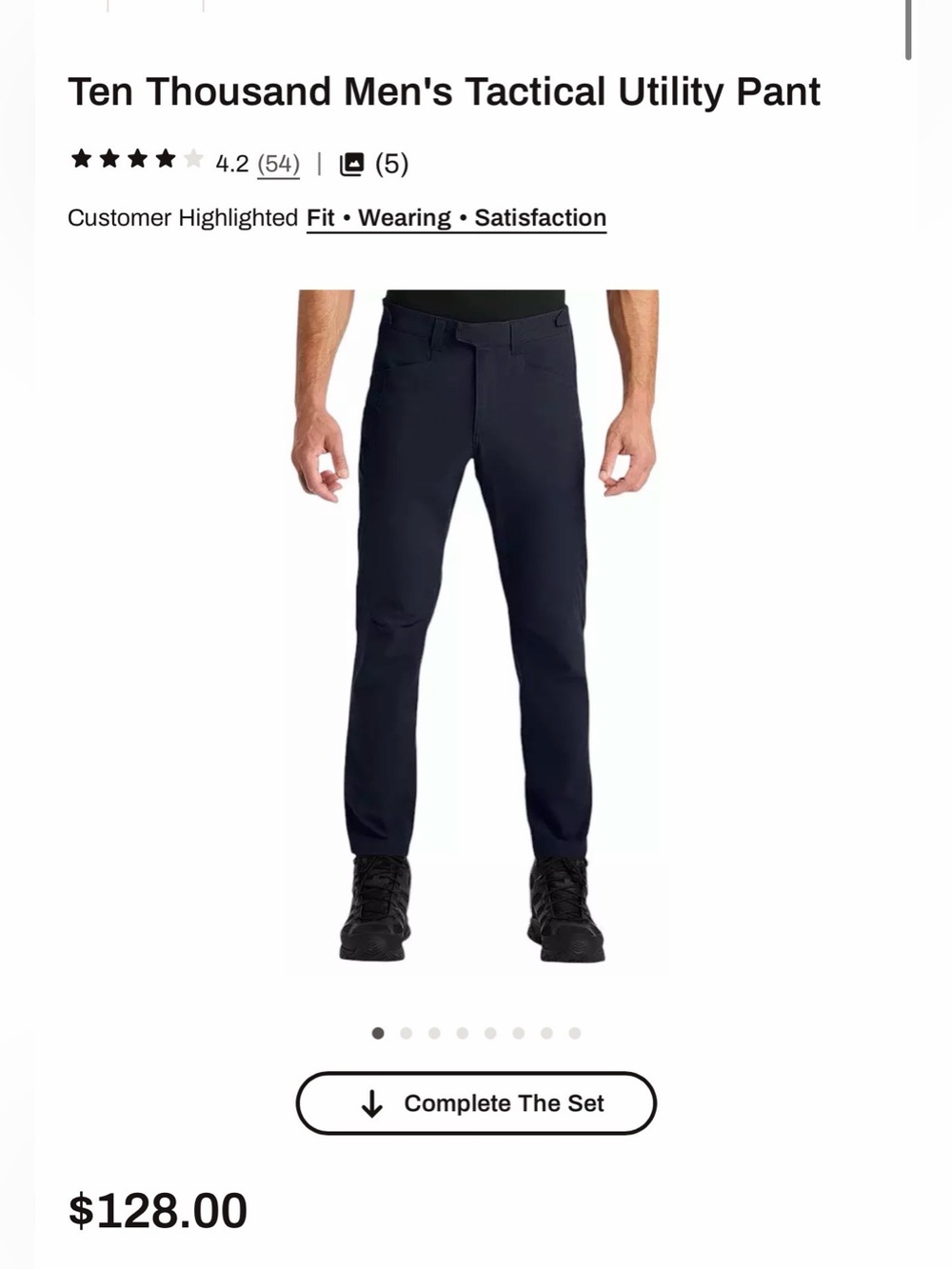 Ten Thousand Men's Tactical Utility Pant - mustard color